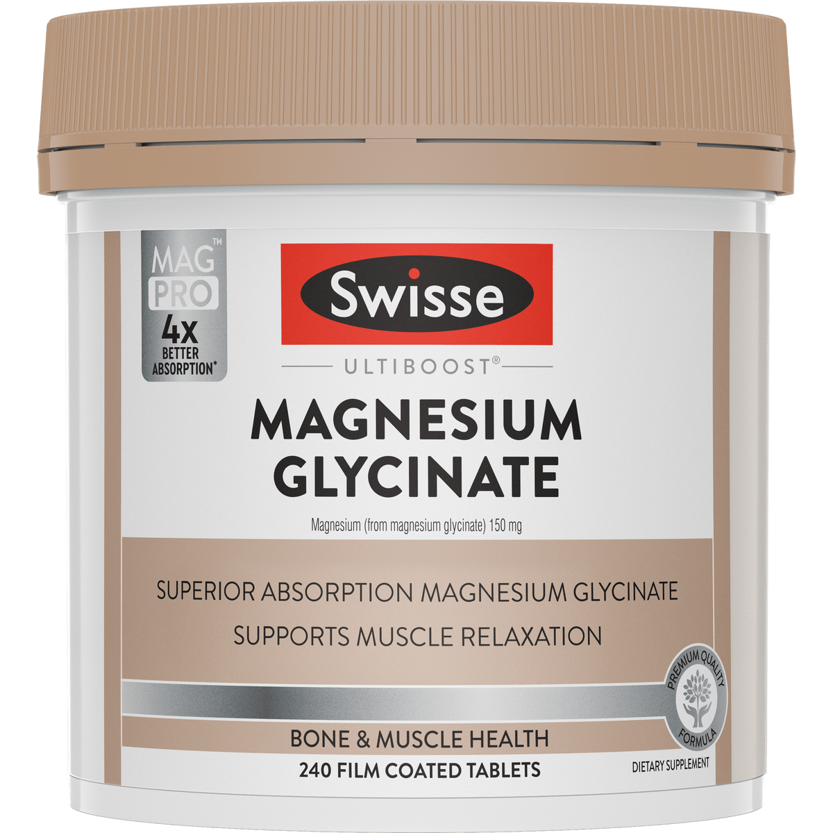 Swisse New Zealand SWISSE ULTIBOOST 240 Tablets Magnesium Glycinate