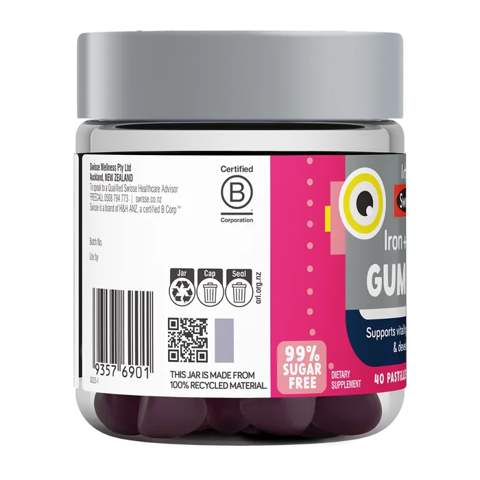 Swisse New Zealand LITTLE SWISSE Iron + Vit C Gummies