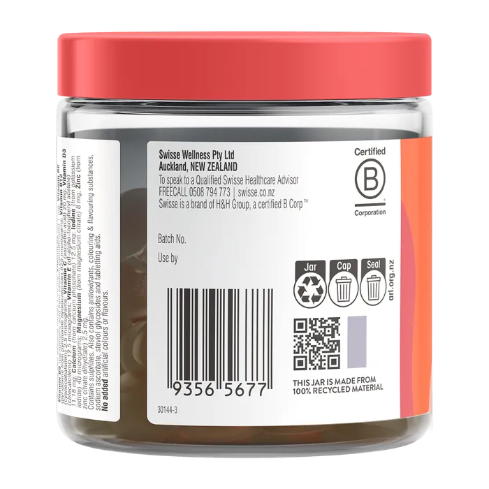 Swisse New Zealand SWISSE ULTIVITE Multivitamin Gummies