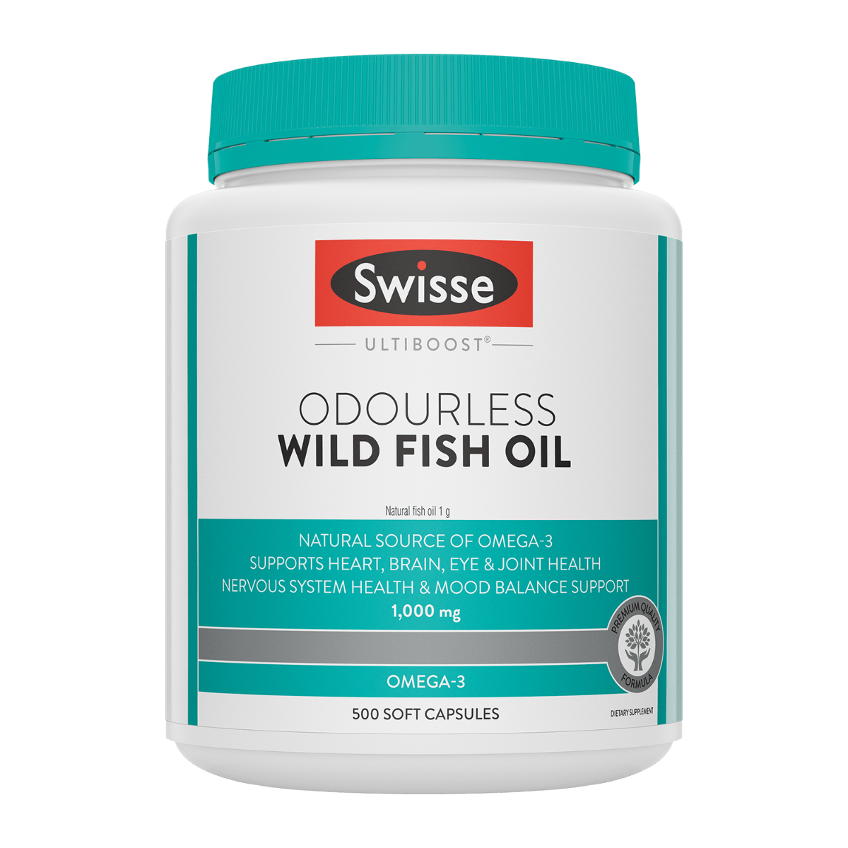 Swisse New Zealand SWISSE ULTIBOOST 500 Soft Capsules Odourless Wild Fish Oil