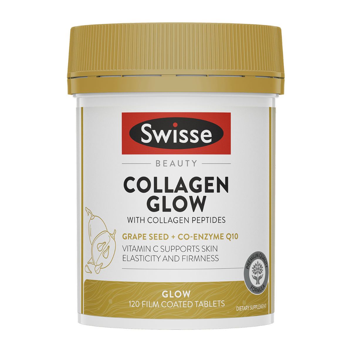 Swisse New Zealand SWISSE BEAUTY 120 Tablets Collagen Glow With Collagen Peptides