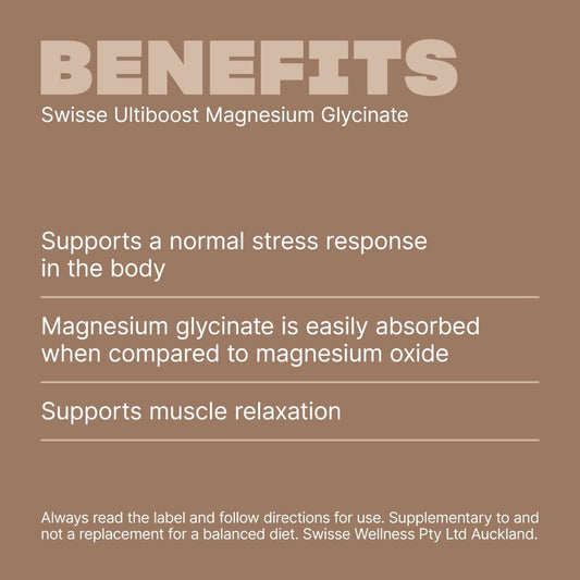 Swisse New Zealand SWISSE ULTIBOOST Magnesium Glycinate