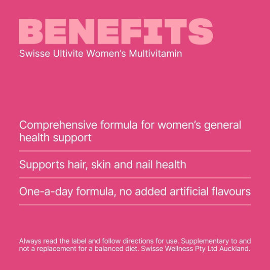 Swisse New Zealand SWISSE ULTIVITE Women's Multivitamin