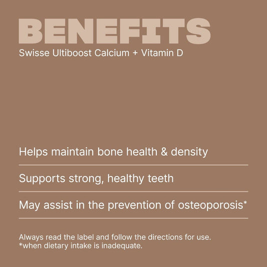 Swisse New Zealand SWISSE ULTIBOOST Calcium + Vitamin D