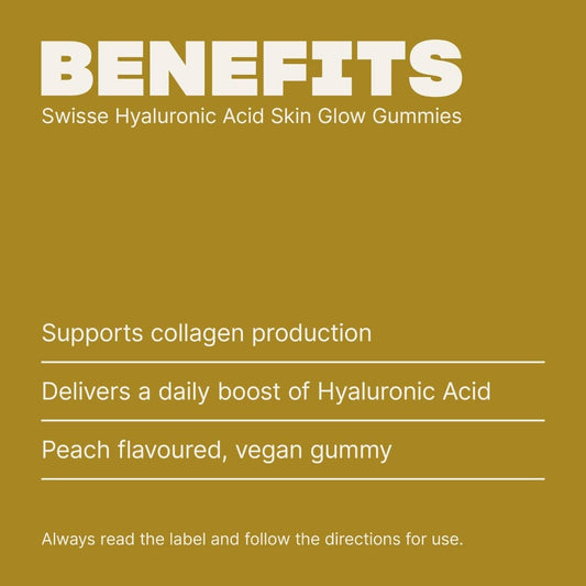 Swisse New Zealand SWISSE Hyaluronic Acid Skin Glow Gummies