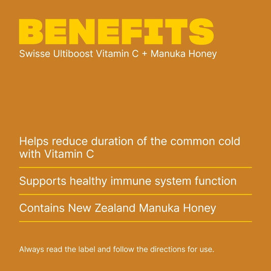 Swisse New Zealand SWISSE ULTIBOOST Vitamin C + Manuka Honey