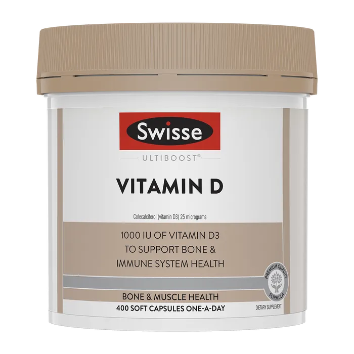 Swisse New Zealand SWISSE ULTIBOOST 400 Soft Capsules Vitamin D