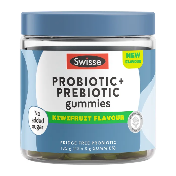 Swisse New Zealand SWISSE Probiotic + Prebiotic Gummies - Kiwifruit Flavour