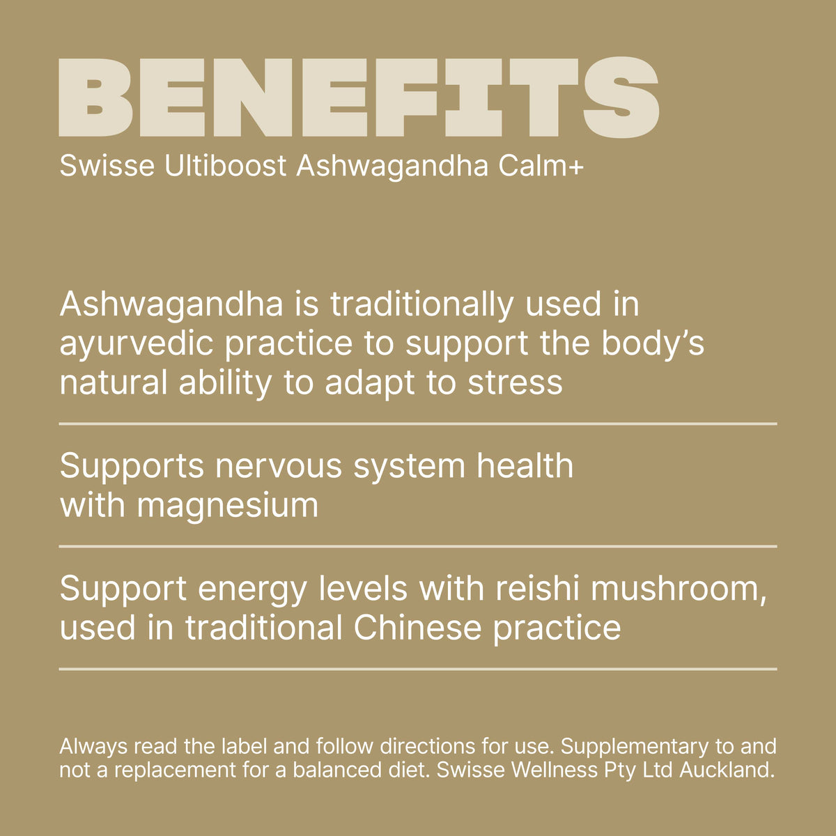 Swisse New Zealand SWISSE ULTIBOOST Ashwagandha Calm+