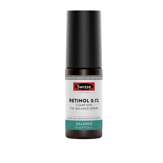 Swisse New Zealand SWISSE SKINCARE Retinol 0.1% Clear Skin P.M. Balance Serum
