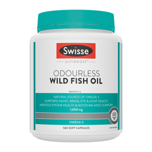 Swisse New Zealand SWISSE ULTIBOOST 500 Soft Capsules Odourless Wild Fish Oil