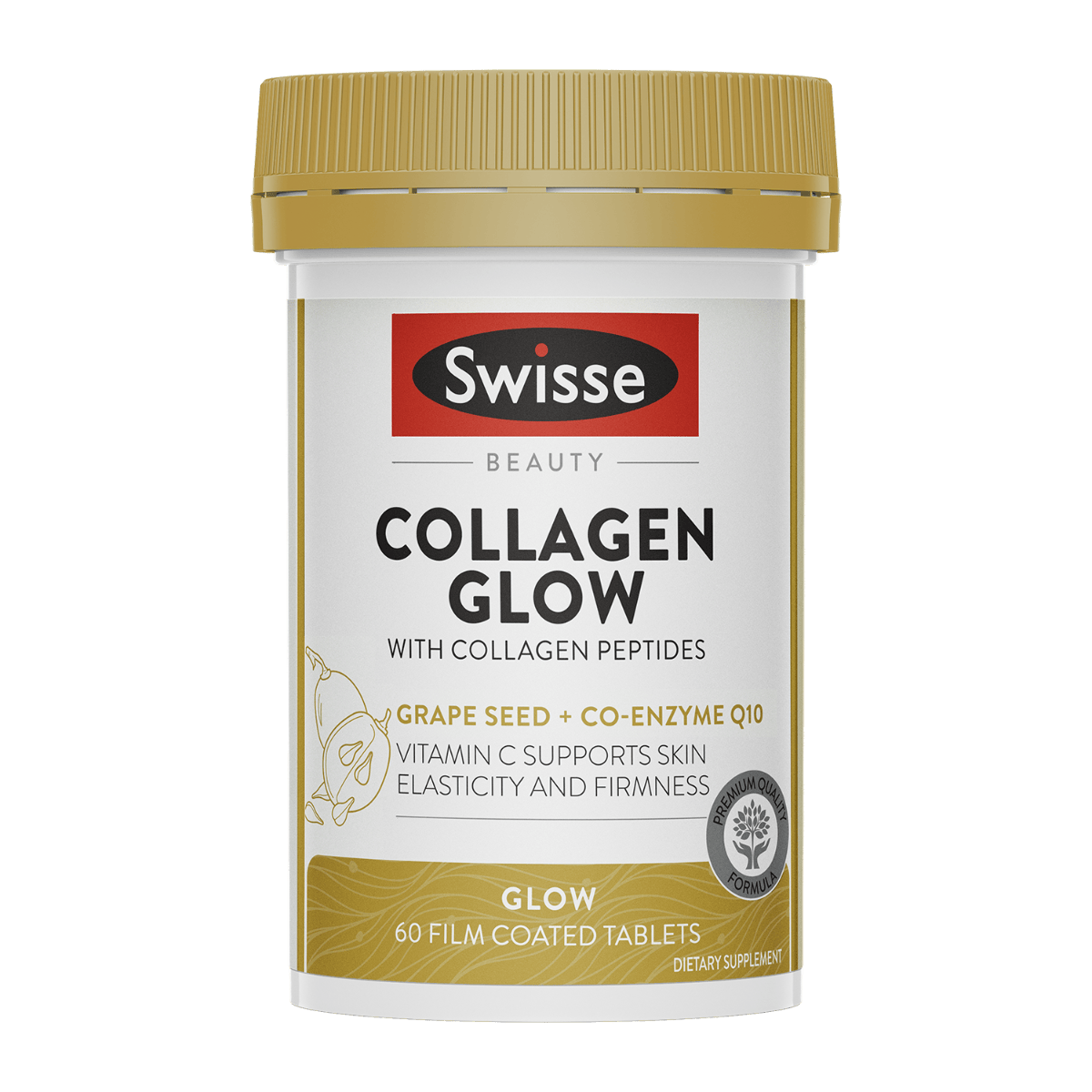 Swisse New Zealand SWISSE BEAUTY 60 Tablets Collagen Glow With Collagen Peptides