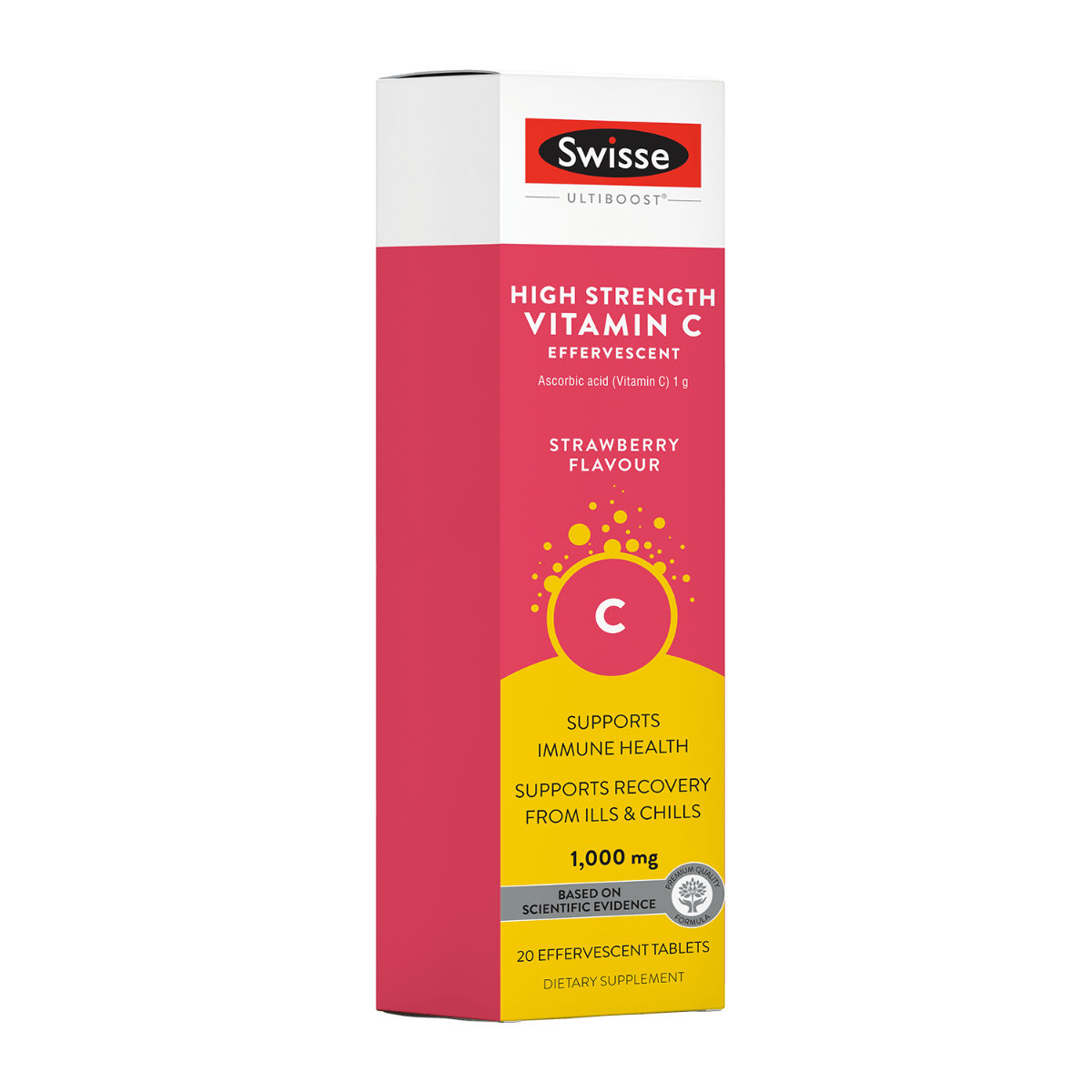 Swisse New Zealand SWISSE ULTIBOOST 20 Tablets High Strength Vitamin C Effervescent
