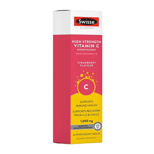 Swisse New Zealand SWISSE ULTIBOOST 20 Tablets High Strength Vitamin C Effervescent