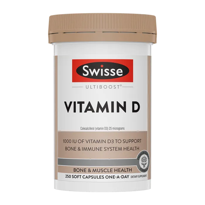 Swisse New Zealand SWISSE ULTIBOOST 250 Soft Capsules Vitamin D