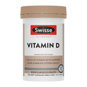 Swisse New Zealand SWISSE ULTIBOOST 250 Soft Capsules Vitamin D