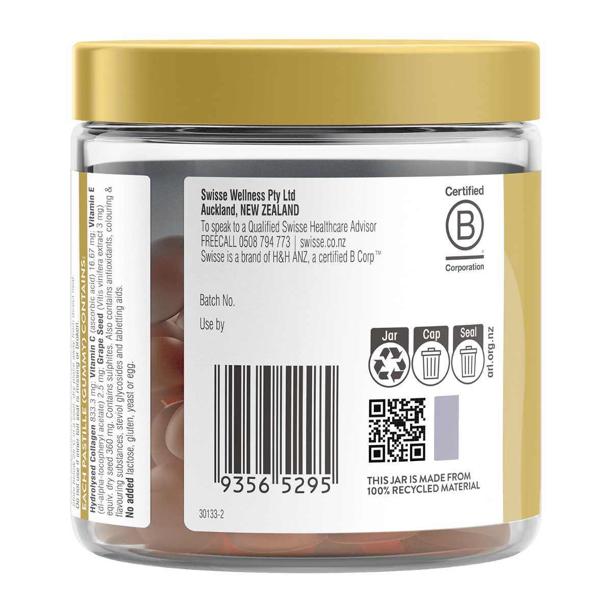 Swisse New Zealand SWISSE BEAUTY Collagen Glow Gummies