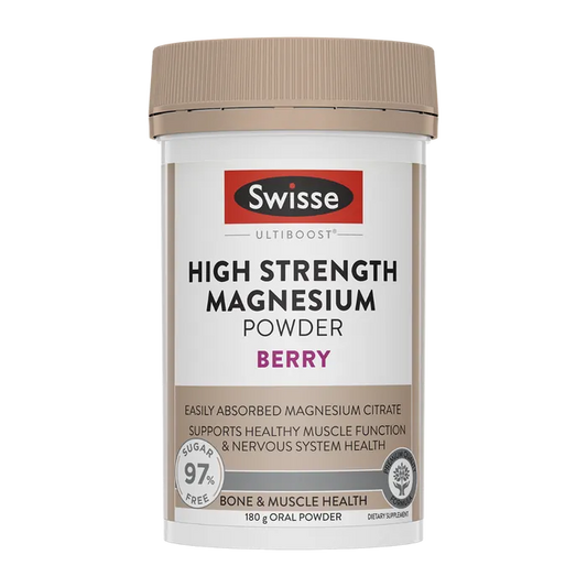 Swisse New Zealand SWISSE ULTIBOOST High Strength Magnesium Powder Berry