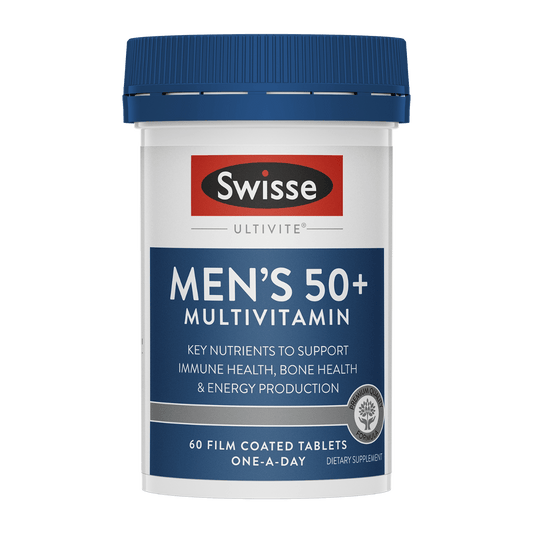 Swisse New Zealand SWISSE ULTIVITE 60 Tablets Men's 50+ Multivitamin