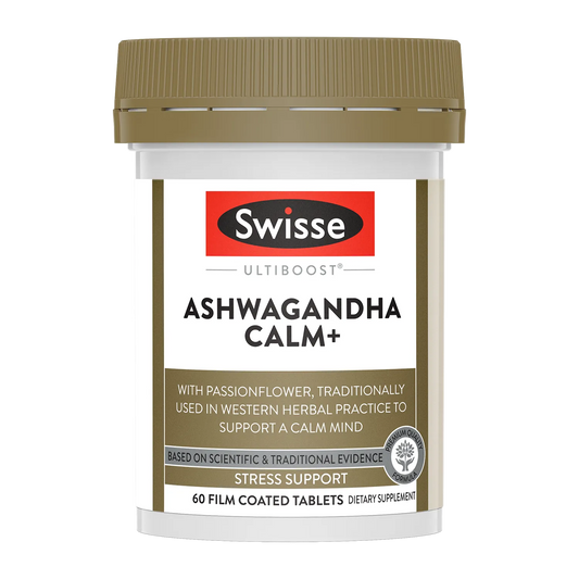 Swisse New Zealand SWISSE ULTIBOOST 60 Tablets Ashwagandha Calm+
