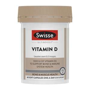 Swisse New Zealand SWISSE ULTIBOOST 60 Soft Capsules Vitamin D