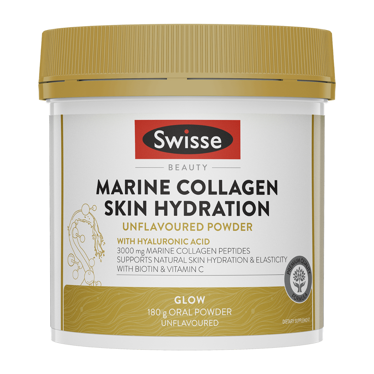 Swisse New Zealand SWISSE BEAUTY Marine Collagen Skin Hydration Unflavoured Powder