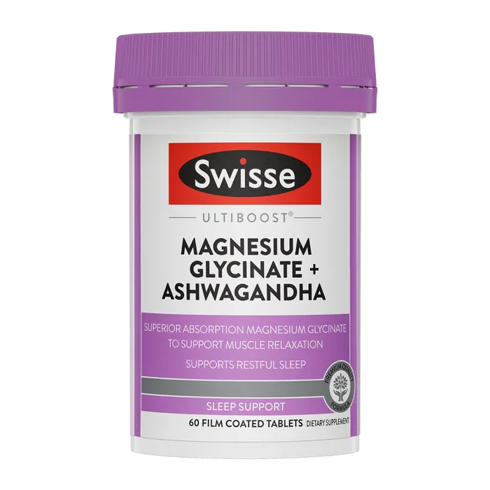 Swisse New Zealand SWISSE ULTIBOOST Magnesium Glycinate + Ashwagandha