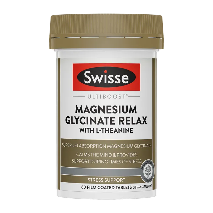 Swisse New Zealand SWISSE ULTIBOOST Magnesium Glycinate Relax with L-Theanine