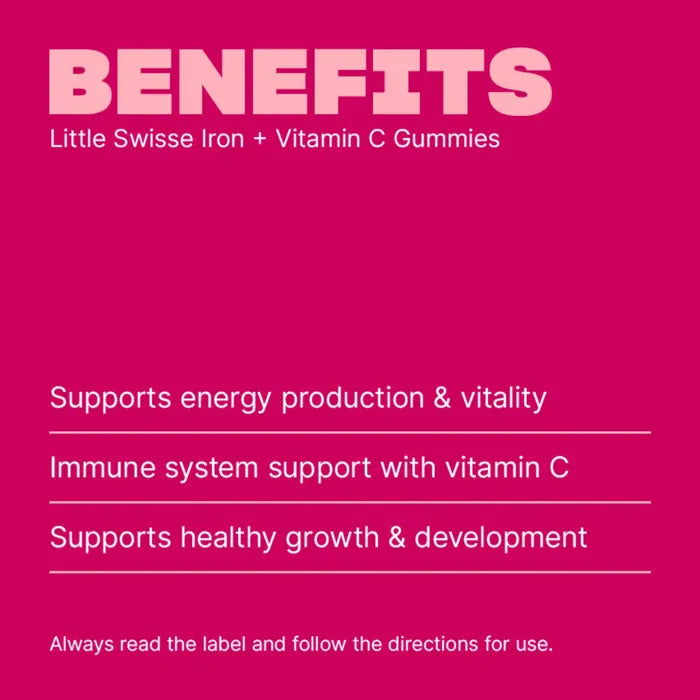 Swisse New Zealand LITTLE SWISSE Iron + Vit C Gummies