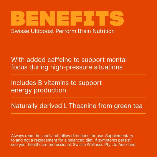 Swisse New Zealand SWISSE ULTIBOOST Perform Brain Nutrition
