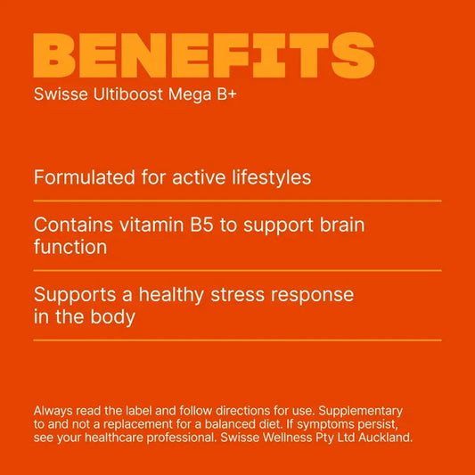 Swisse New Zealand SWISSE ULTIBOOST Mega B+