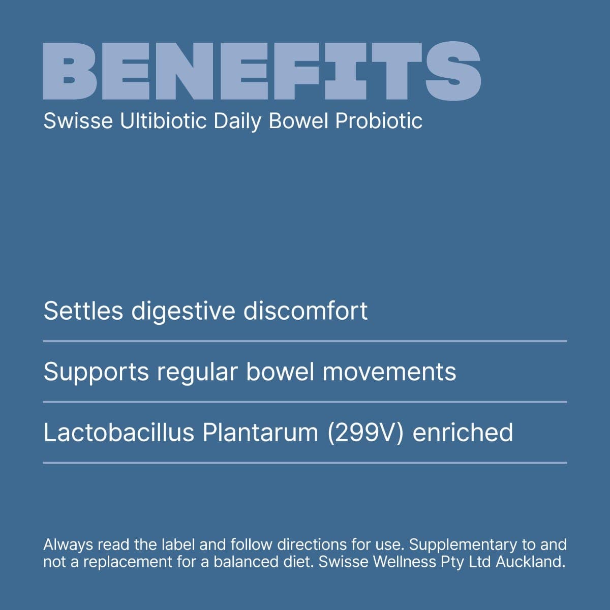 Swisse New Zealand SWISSE ULTIBIOTICS Daily Bowel Probiotic