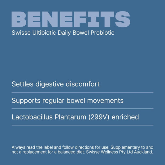 Swisse New Zealand SWISSE ULTIBIOTICS Daily Bowel Probiotic