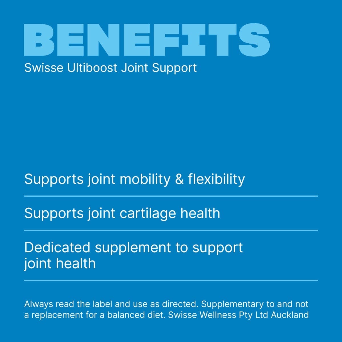 Swisse New Zealand SWISSE ULTIBOOST Joint Support