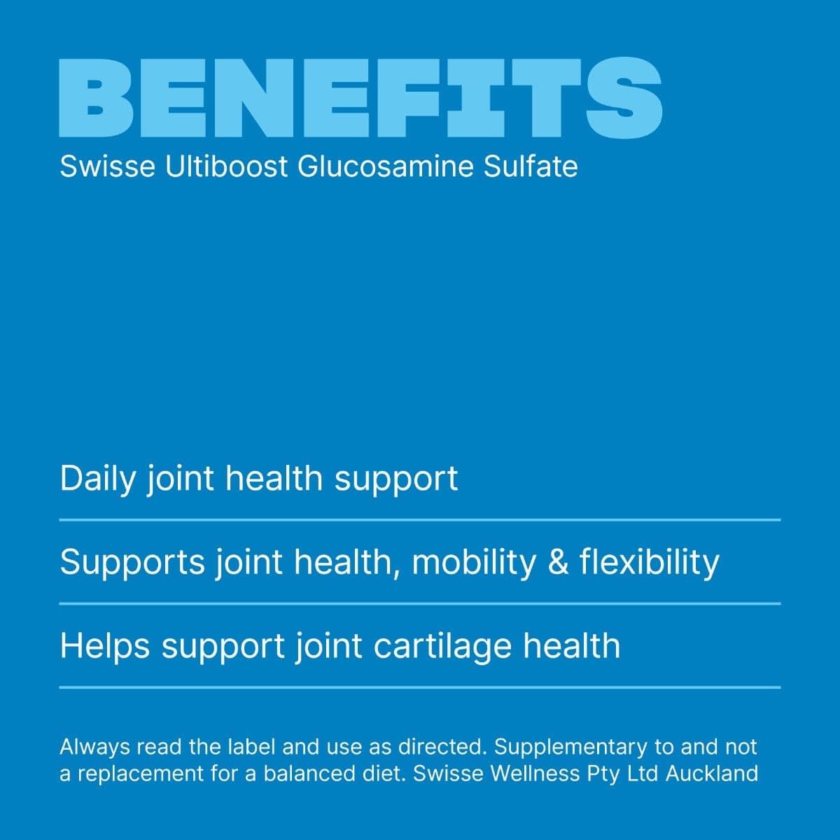 Swisse New Zealand SWISSE ULTIBOOST Glucosamine Sulfate