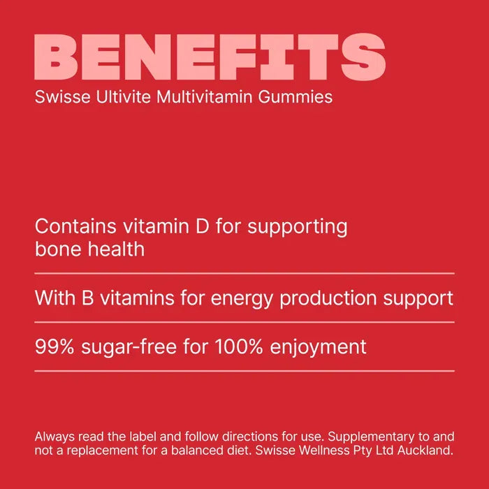 Swisse New Zealand SWISSE ULTIVITE Multivitamin Gummies