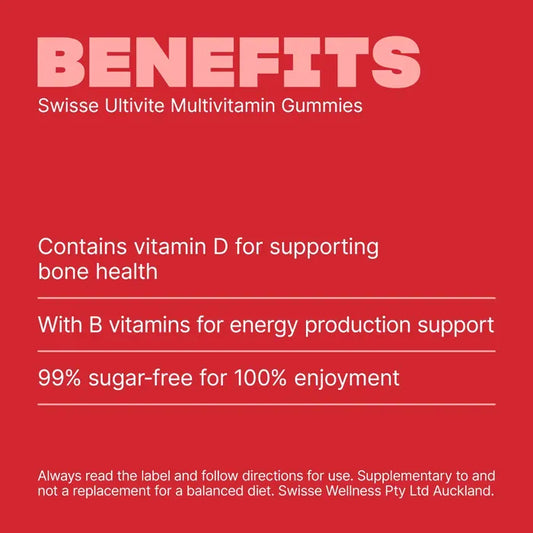 Swisse New Zealand SWISSE ULTIVITE Multivitamin Gummies