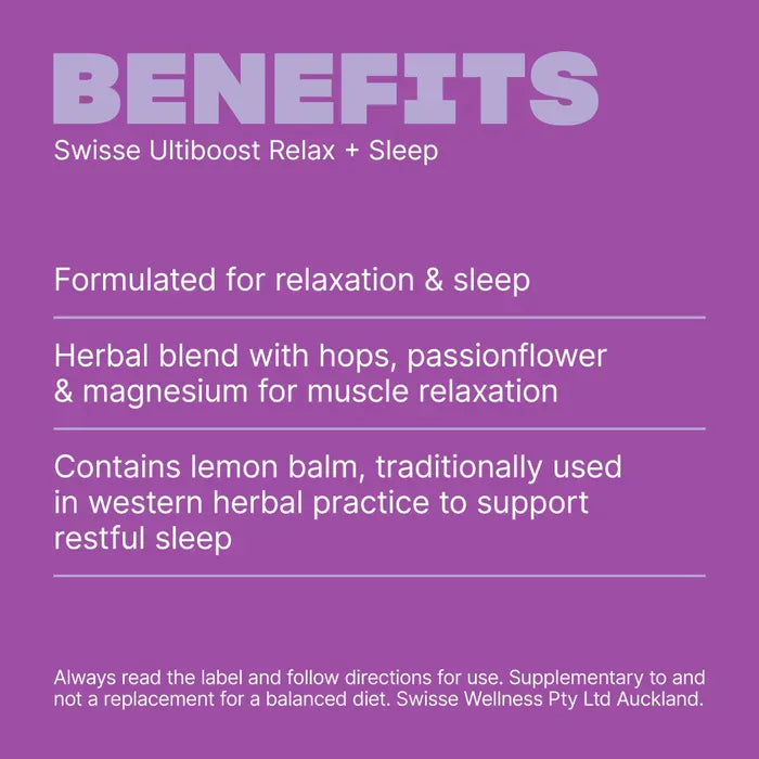 Swisse New Zealand SWISSE ULTIBOOST Relax & Sleep