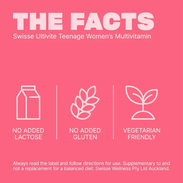 Swisse New Zealand SWISSE ULTIVITE Teenage Women's Multivitamin