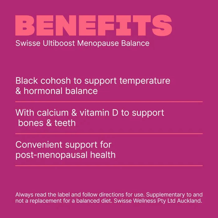 Swisse New Zealand SWISSE ULTIBOOST Menopause Balance