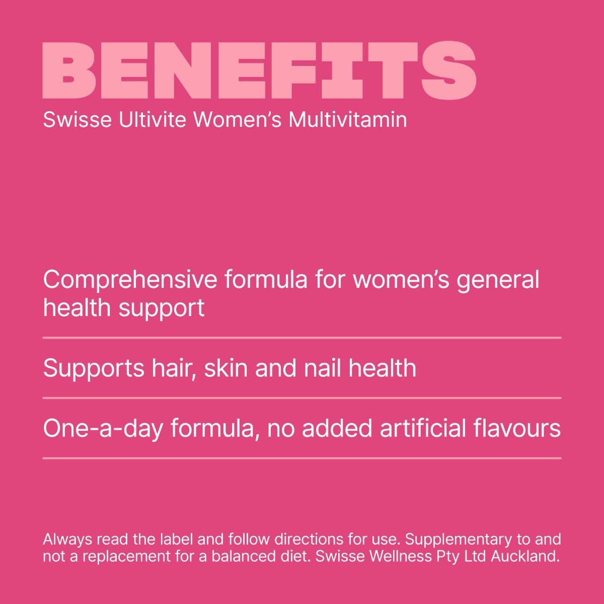 Swisse New Zealand SWISSE ULTIVITE Women's Multivitamin