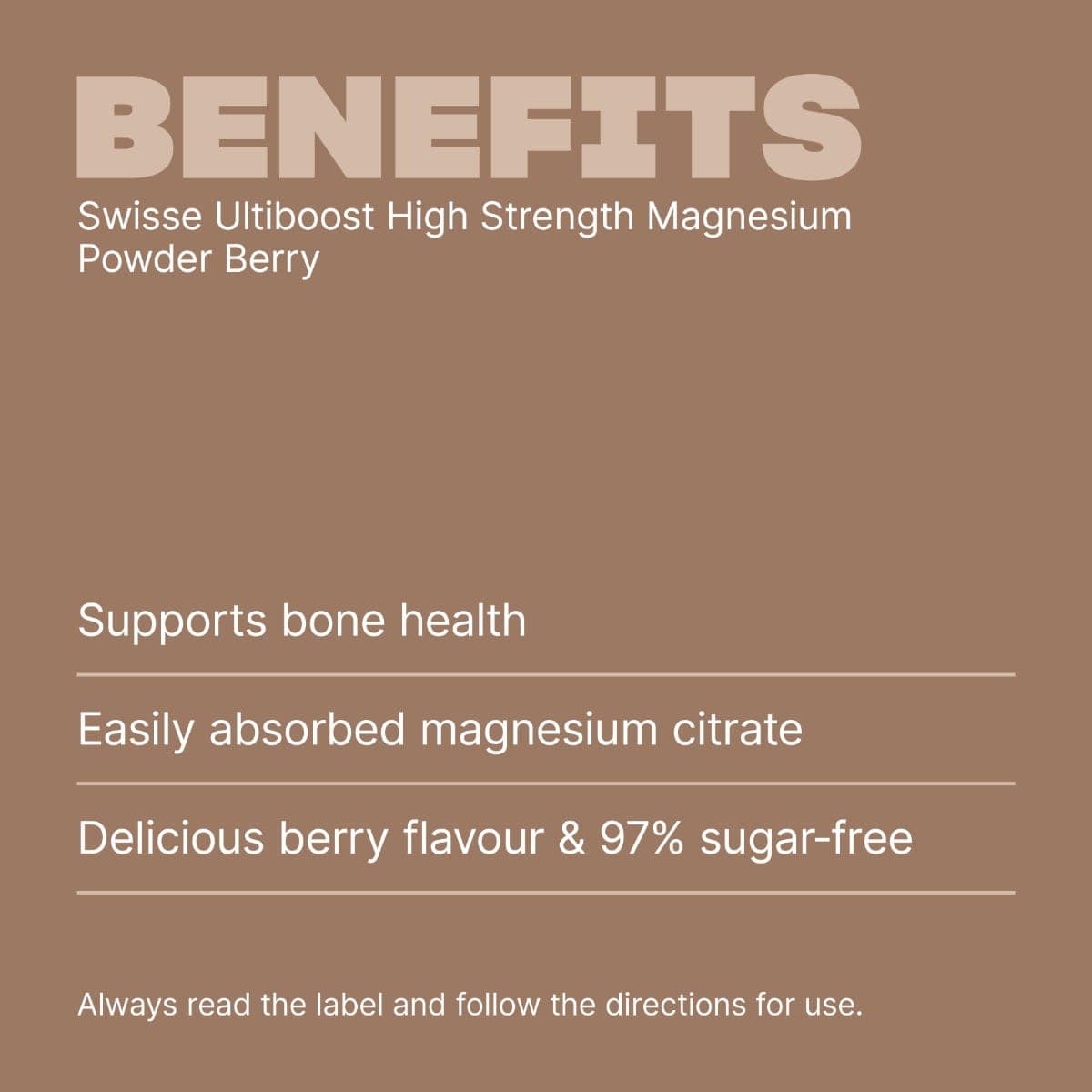 Swisse New Zealand SWISSE ULTIBOOST High Strength Magnesium Powder Berry