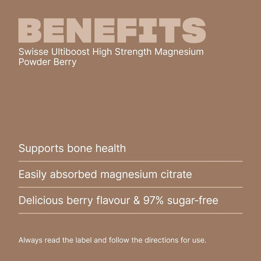 Swisse New Zealand SWISSE ULTIBOOST High Strength Magnesium Powder Berry