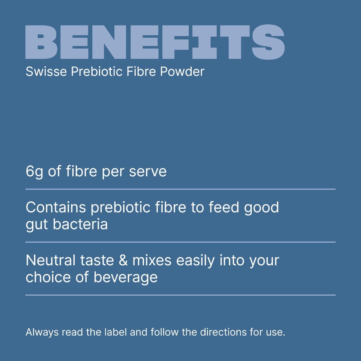 Swisse New Zealand SWISSE Prebiotic Fibre Powder