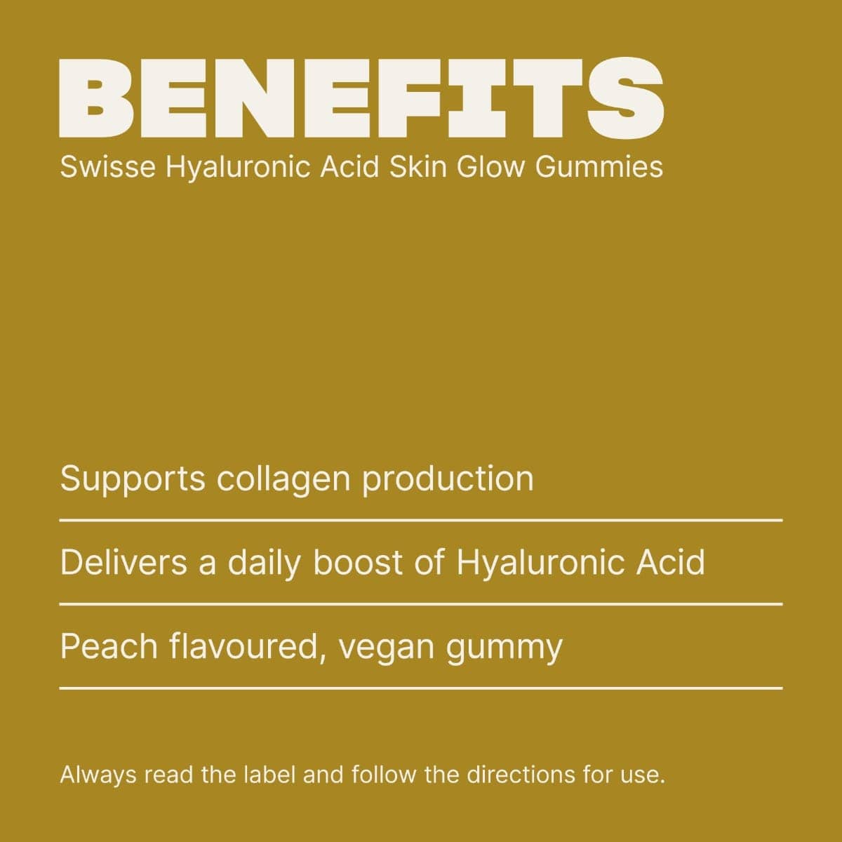 Swisse New Zealand SWISSE Hyaluronic Acid Skin Glow Gummies