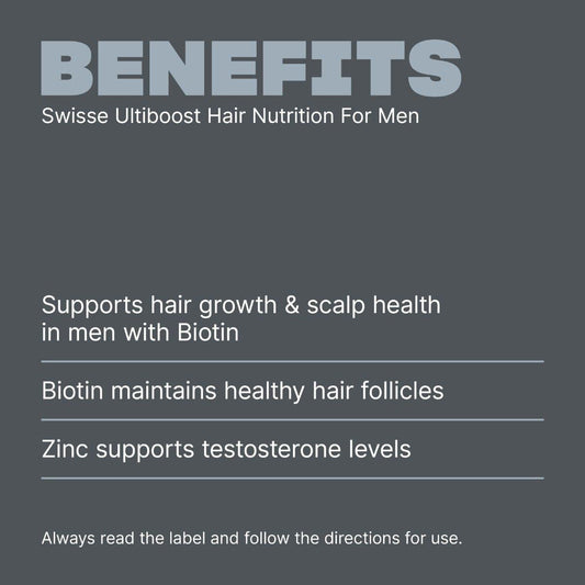 Swisse New Zealand SWISSE ULTIBOOST Hair Nutrition For Men
