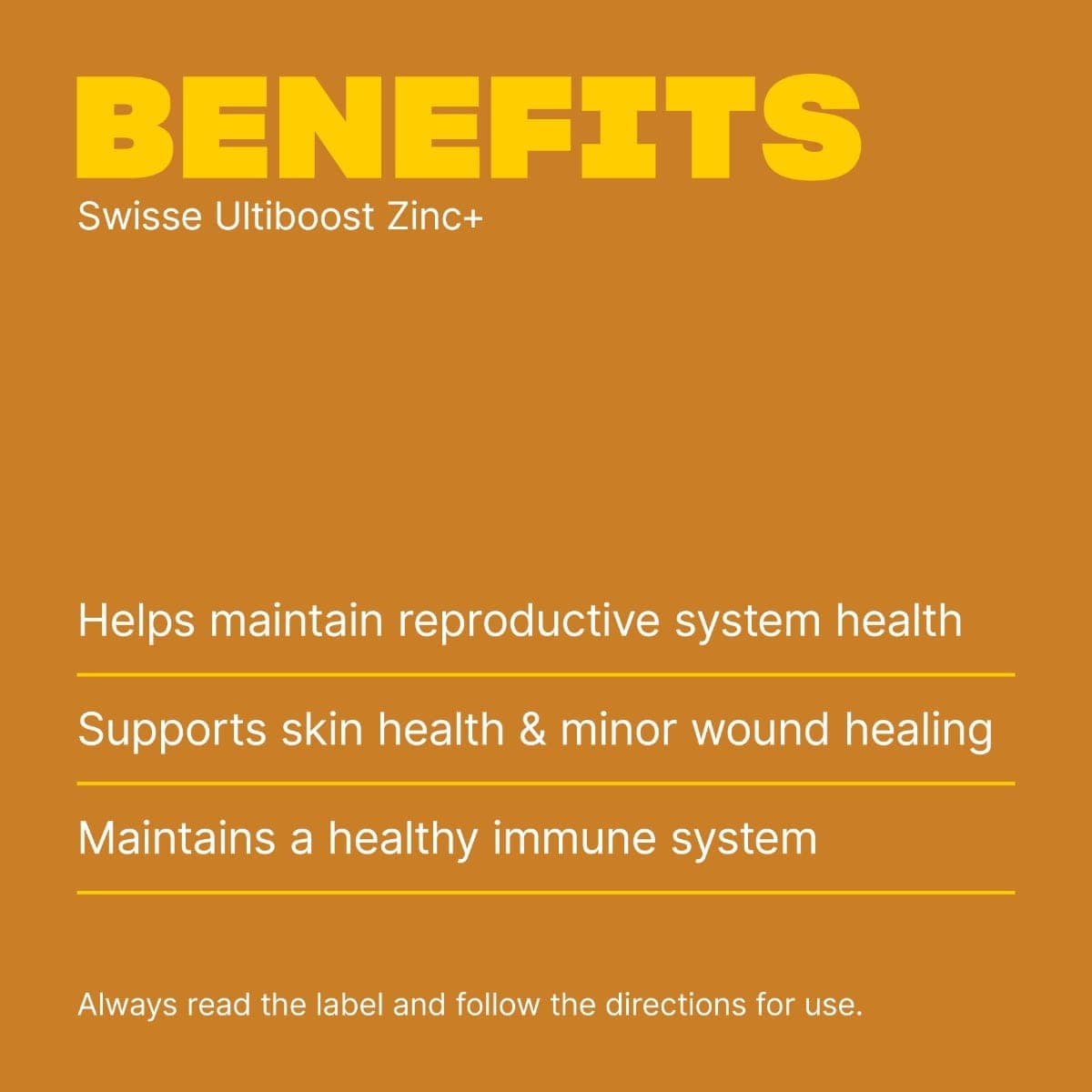 Swisse New Zealand SWISSE ULTIBOOST Zinc+