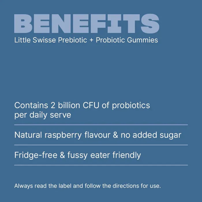 Swisse New Zealand LITTLE SWISSE Prebiotic + Probiotic Gummies