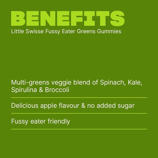 Swisse New Zealand LITTLE SWISSE Fussy Eater Greens Gummies