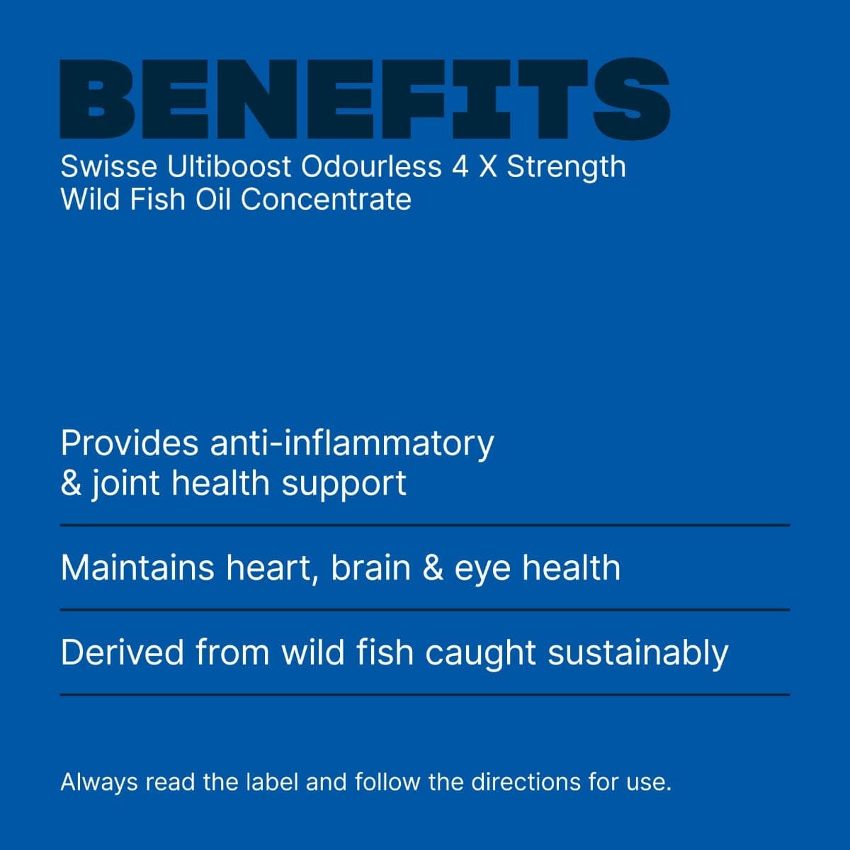 Swisse New Zealand SWISSE ULTIBOOST Odourless 4X Strength Wild Fish Oil Concentrate